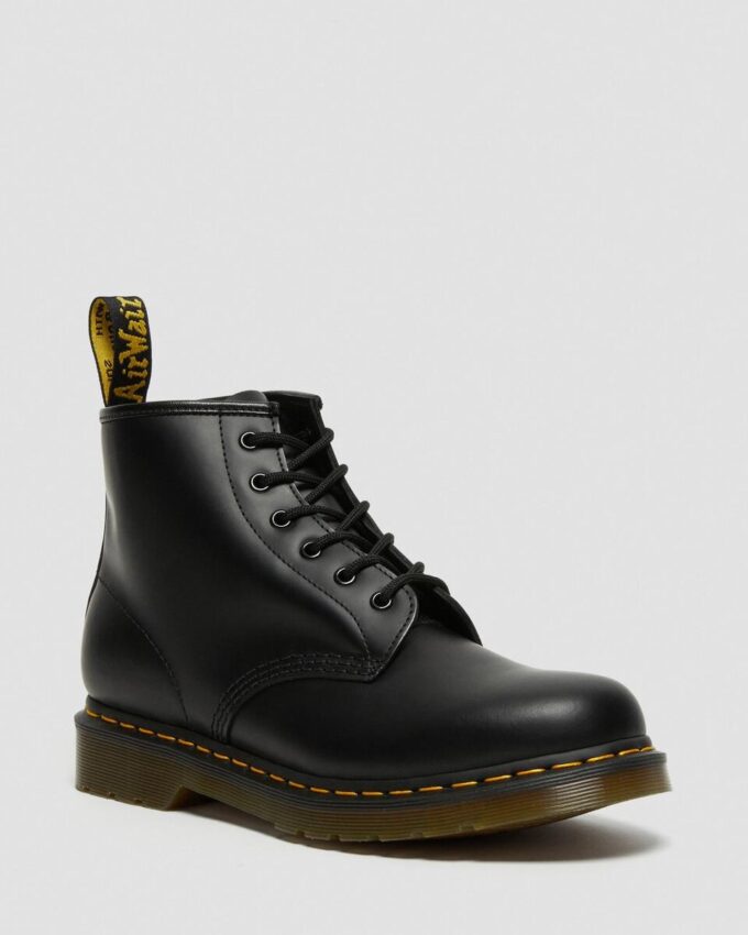 101 Ghete Smooth Leather cu cusături galbene 101 Ghete Smooth Leather cu cusături galbene