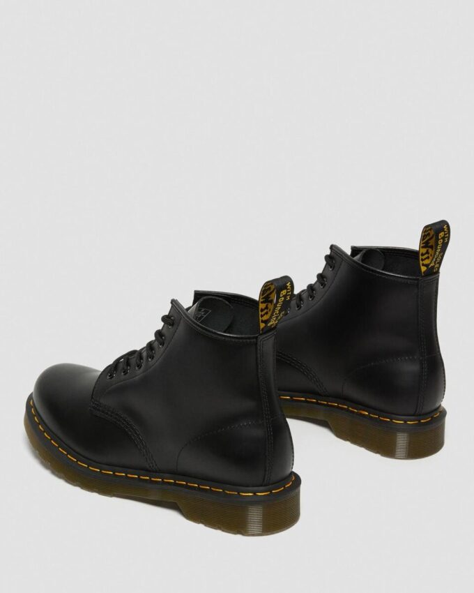 101 Ghete Smooth Leather cu cusături galbene 101 Ghete Smooth Leather cu cusături galbene