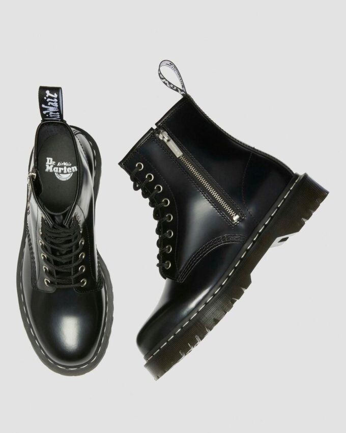 1460 Bex Smooth Leather Cizme cu șireturi și fermoar