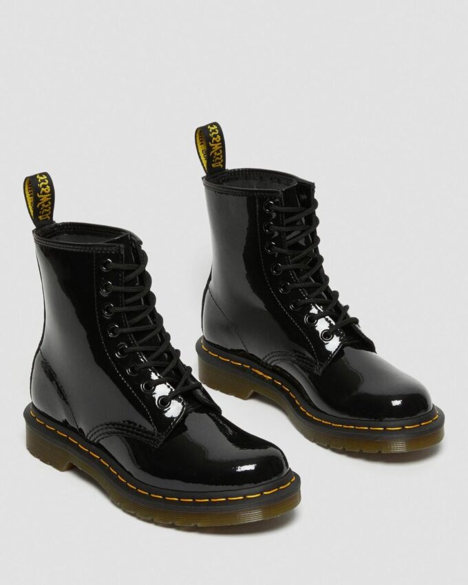 1460 Cizme cu șireturi din Patent Leather pentru femei 1460 Cizme cu șireturi din Patent Leather pentru femei