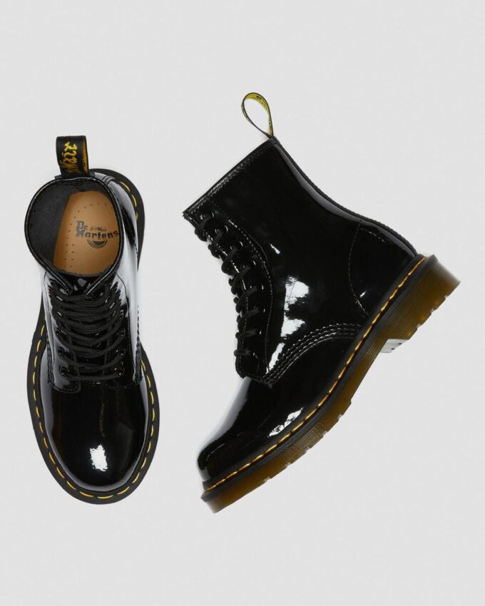 1460 Cizme cu șireturi din Patent Leather pentru femei 1460 Cizme cu șireturi din Patent Leather pentru femei