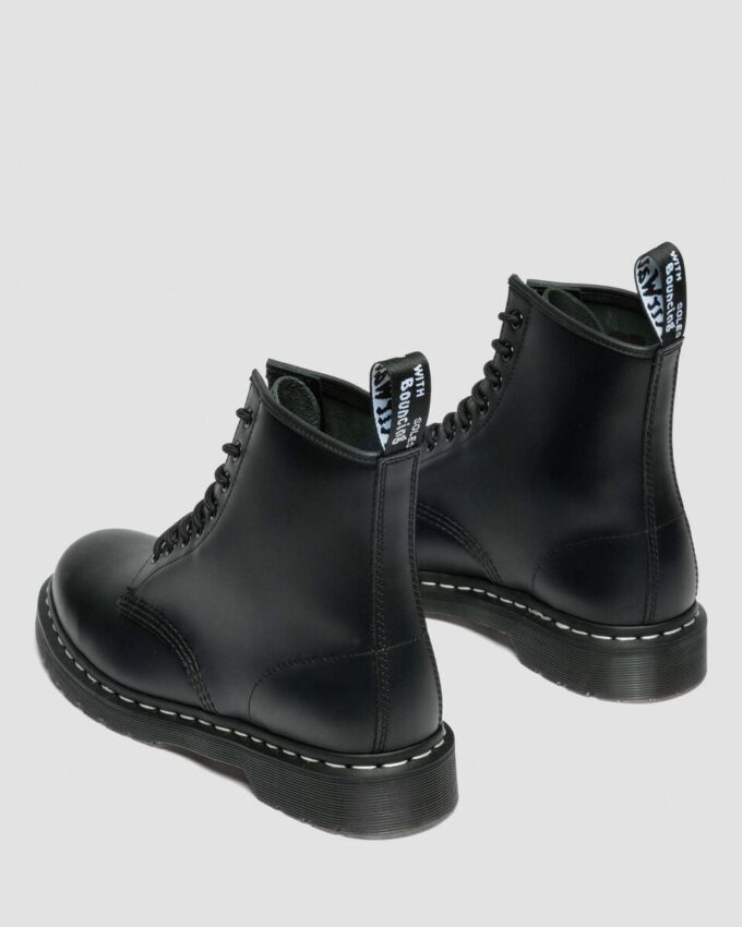 1460 Cizme cu șireturi din Smooth Leather cu cusături albe 1460 Cizme cu șireturi din Smooth Leather cu cusături albe