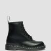 1460 Cizme cu șireturi din Smooth Leather cu cusături albe 1460 Cizme cu șireturi din Smooth Leather cu cusături albe