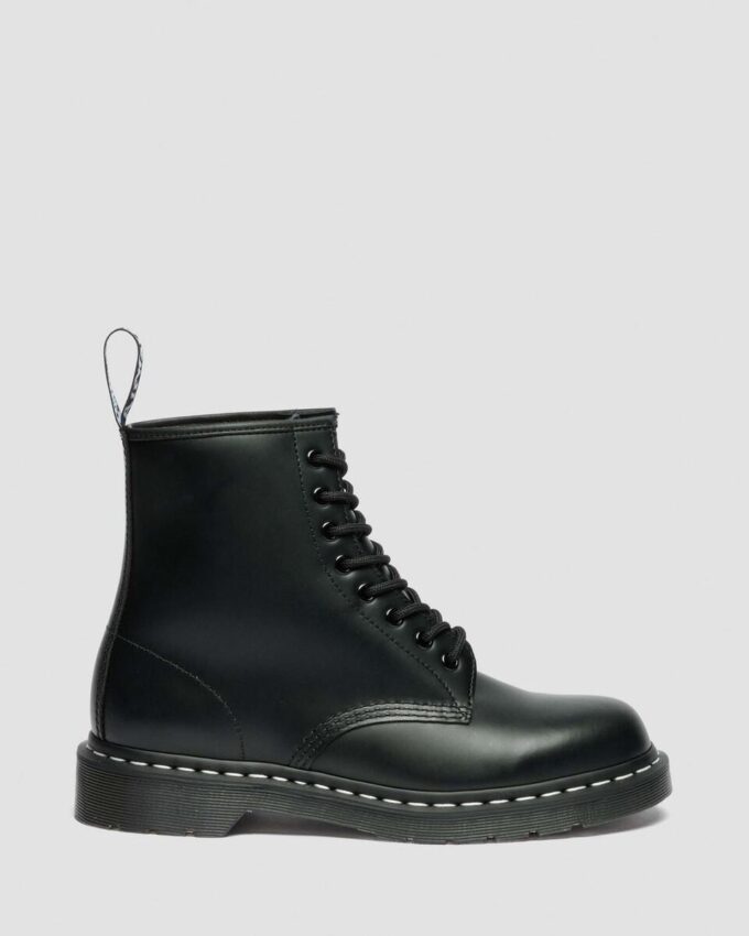 1460 Cizme cu șireturi din Smooth Leather cu cusături albe 1460 Cizme cu șireturi din Smooth Leather cu cusături albe