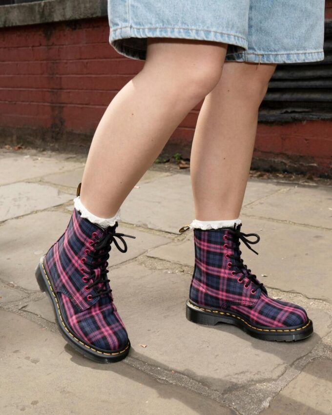 1460 Cizme cu șireturi tartan 1460 Cizme cu șireturi tartan