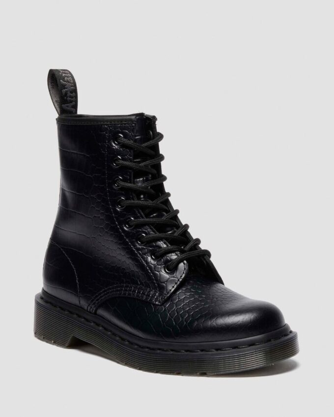 1460 CROCO Cizme din piele cu imprimeu crocodil 1460 CROCO Cizme din piele cu imprimeu crocodil