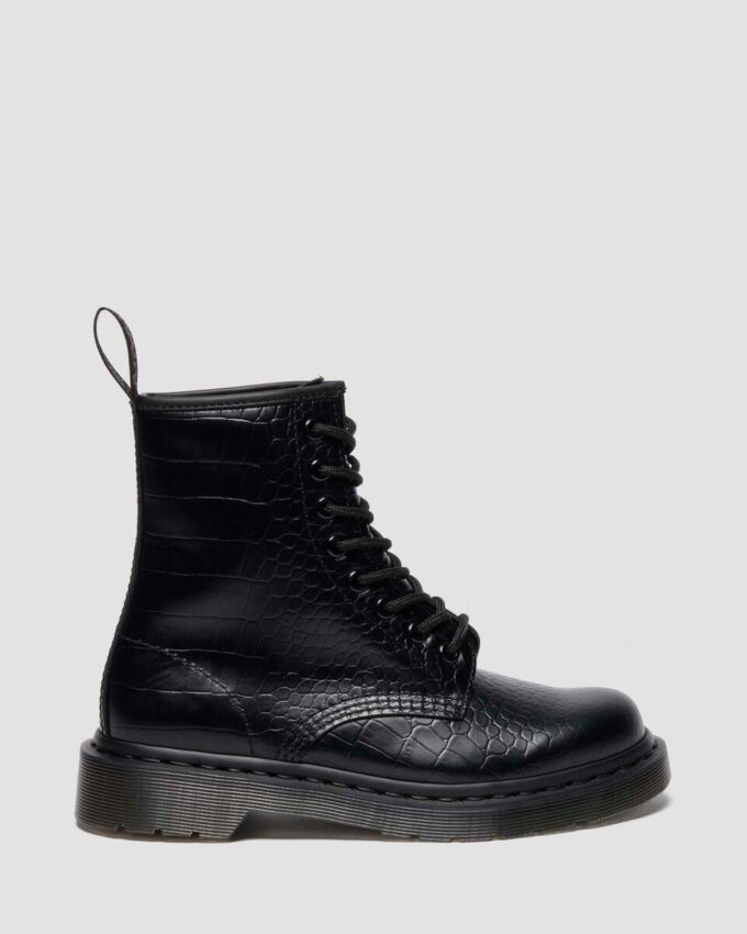 1460 CROCO Cizme din piele cu imprimeu crocodil 1460 CROCO Cizme din piele cu imprimeu crocodil