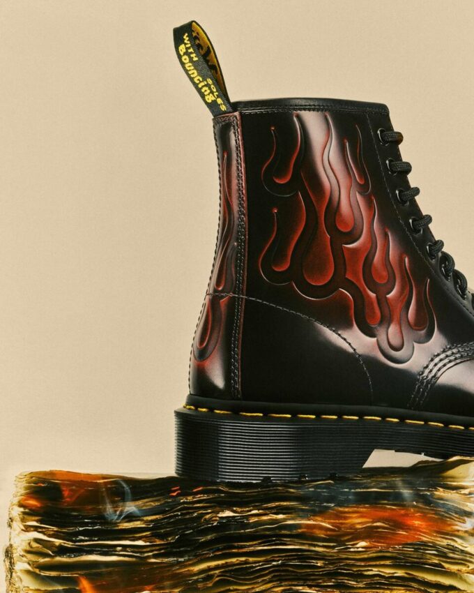1460 Inferno Arcadia Cizme din piele Rub Off