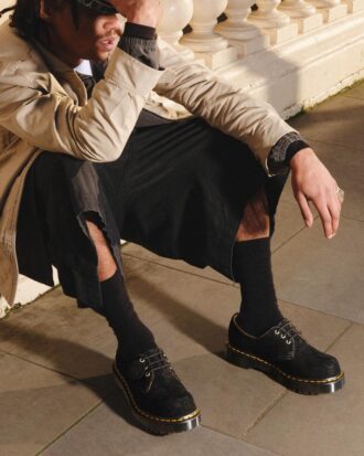 1461 Bex Made in England Pantofi Oxford din piele de căprioară embosată