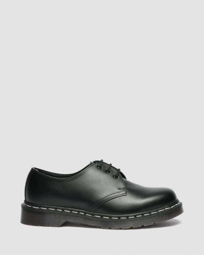 1461 Pantofi cu șireturi din Smooth Leather cu cusături albe