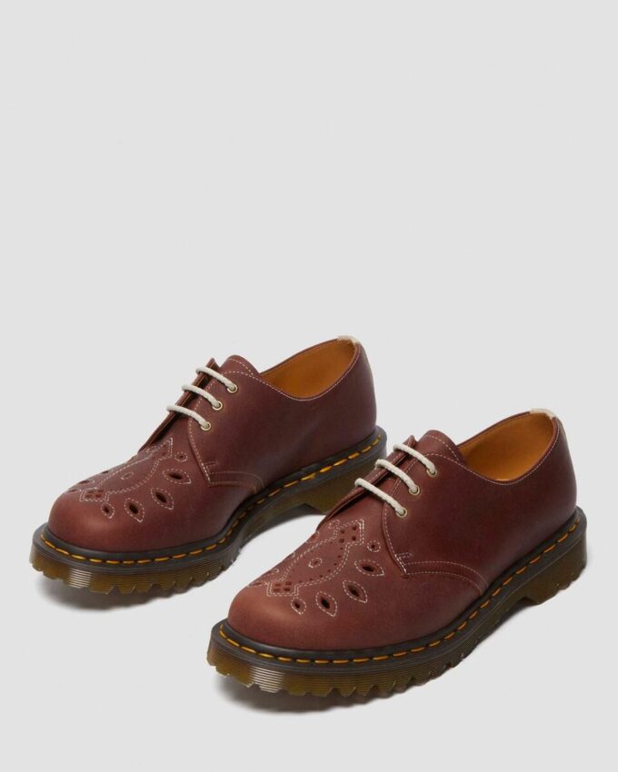 1461 Pantofi Oxford din piele de căprioară Desert Oasis, fabricați în Anglia