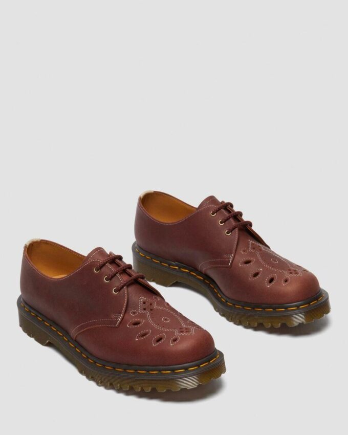 1461 Pantofi Oxford din piele de căprioară Desert Oasis, fabricați în Anglia