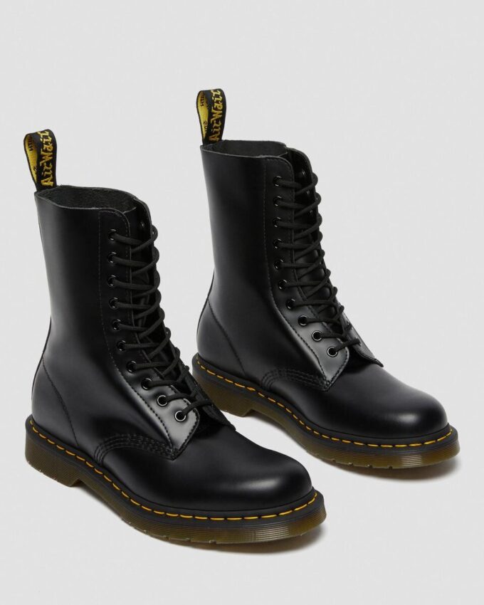 1490 Smooth Leather Mid Calf Boots