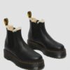2976 Chelsea Boot cu platformă căptușită cu blană artificială