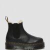 2976 Chelsea Boot cu platformă căptușită cu blană artificială