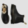 2976 Chelsea Boot cu platformă căptușită cu blană artificială