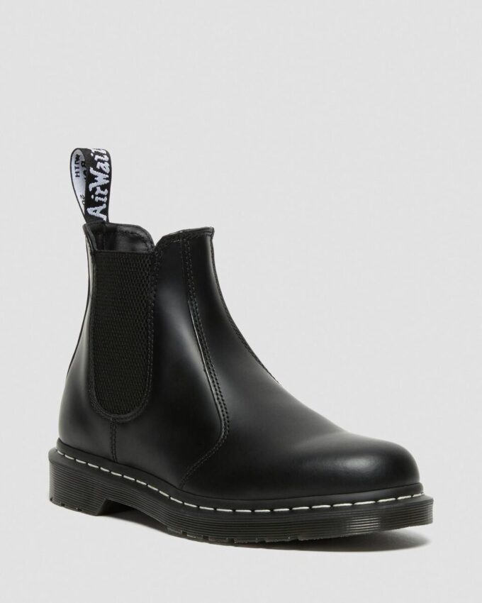 2976 Chelsea Boot din piele Smooth Leather cu cusături albe