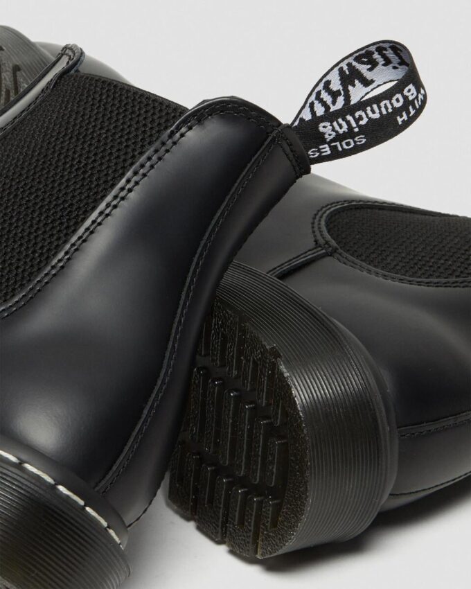 2976 Chelsea Boot din piele Smooth Leather cu cusături albe