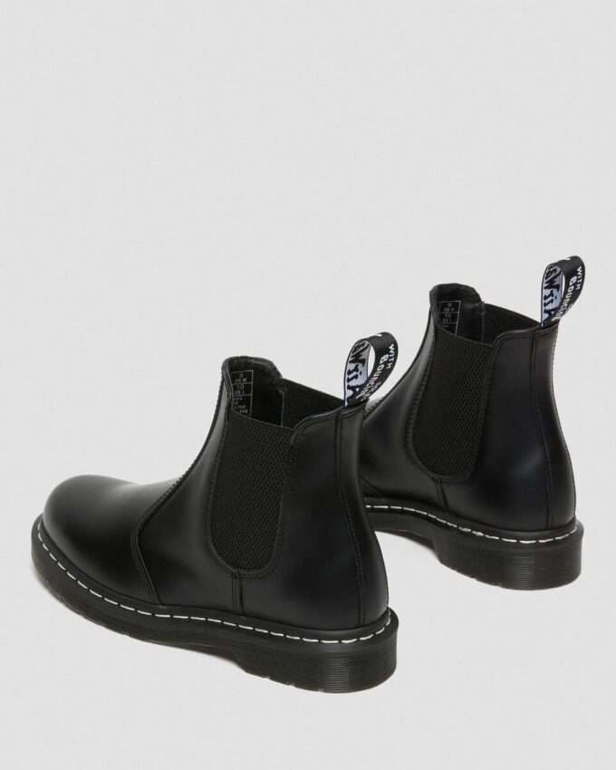 2976 Chelsea Boot din piele Smooth Leather cu cusături albe
