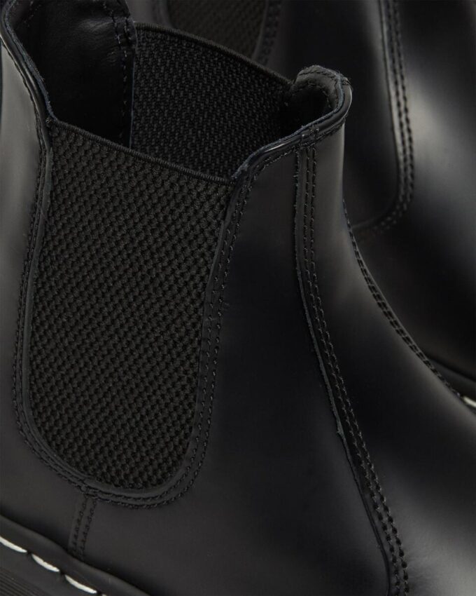 2976 Chelsea Boot din piele Smooth Leather cu cusături albe