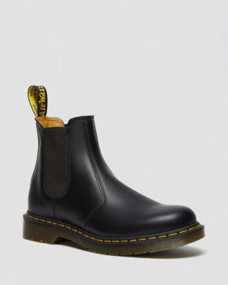 2976 Chelsea Boot din piele Smooth Leather cu cusături galbene