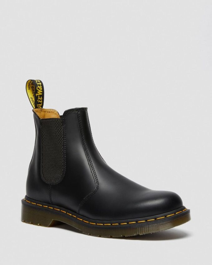 2976 Chelsea Boot din piele Smooth Leather cu cusături galbene