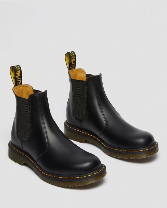2976 Chelsea Boot din piele Smooth Leather cu cusături galbene