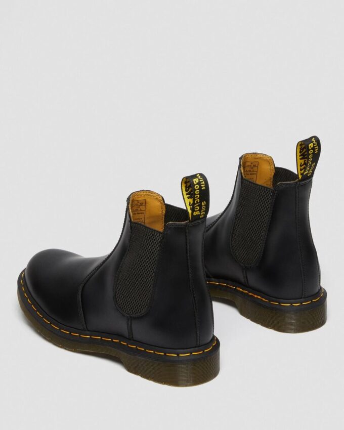 2976 Chelsea Boot din piele Smooth Leather cu cusături galbene