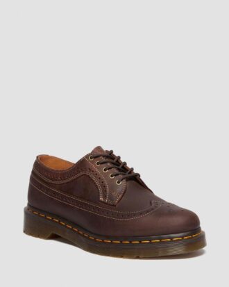 3989 Pantofi brogue din piele Crazy Horse