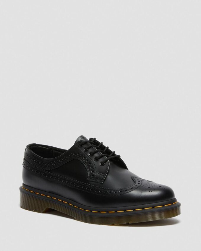 3989 Pantofi brogue din Smooth Leather cu cusături galbene 3989 Pantofi brogue din Smooth Leather cu cusături galbene