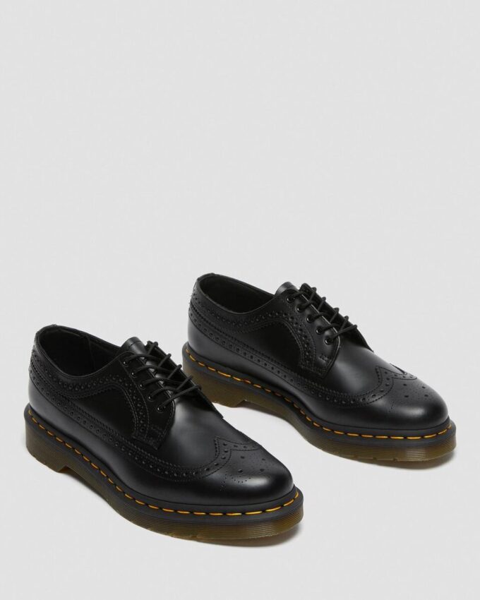 3989 Pantofi brogue din Smooth Leather cu cusături galbene 3989 Pantofi brogue din Smooth Leather cu cusături galbene