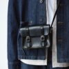 7 INCH SATCHEL Geantă din piele cu curea transversală