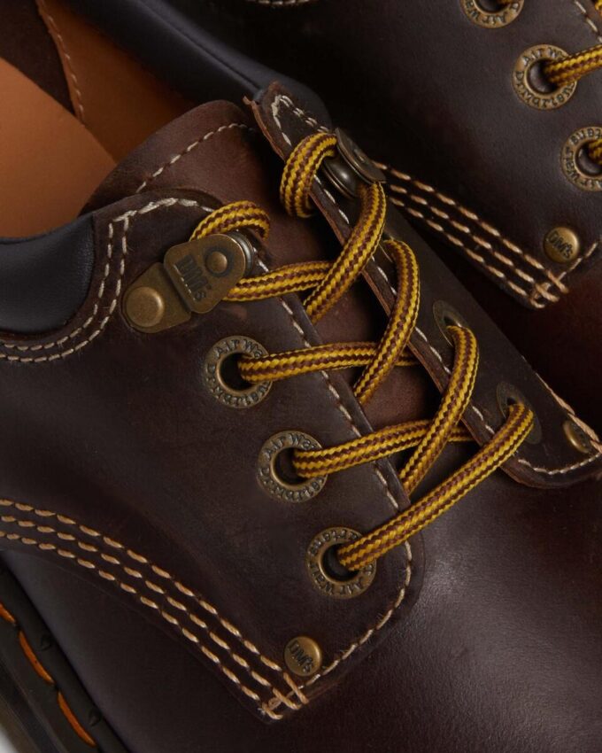 8053 Pantofi casual cu platformă din piele Crazy Horse