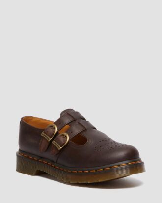 8065 Pantofi Mary Jane din piele Crazy Horse