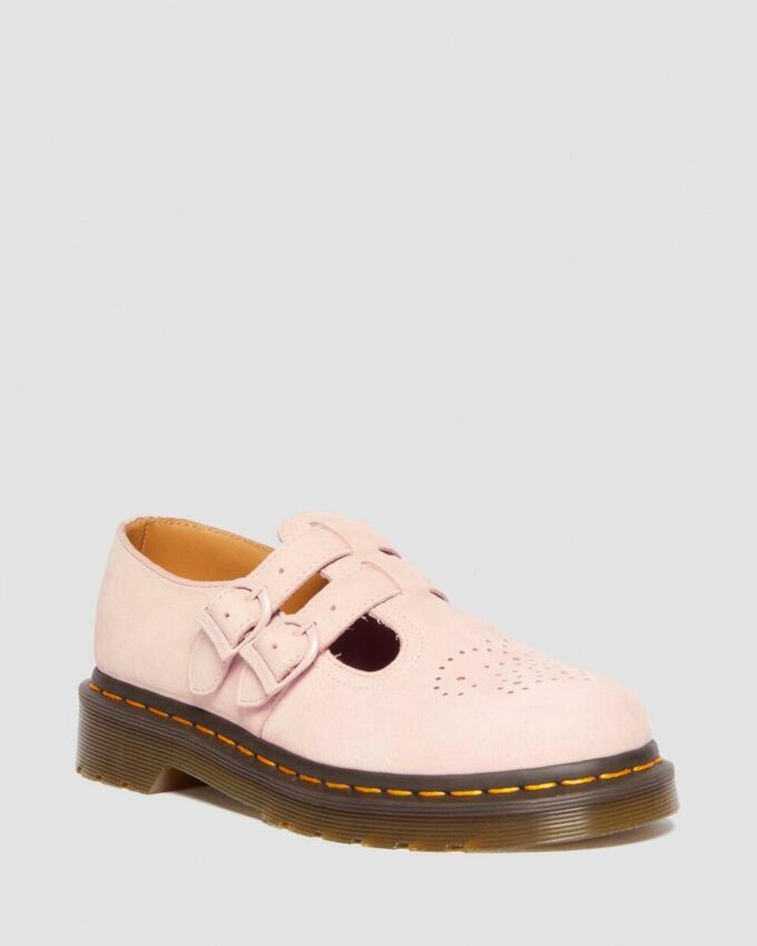 8065 Pantofi Mary Jane din piele nubuc