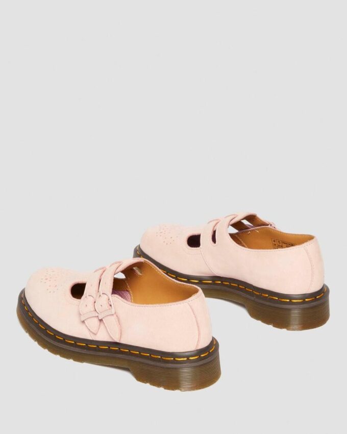 8065 Pantofi Mary Jane din piele nubuc