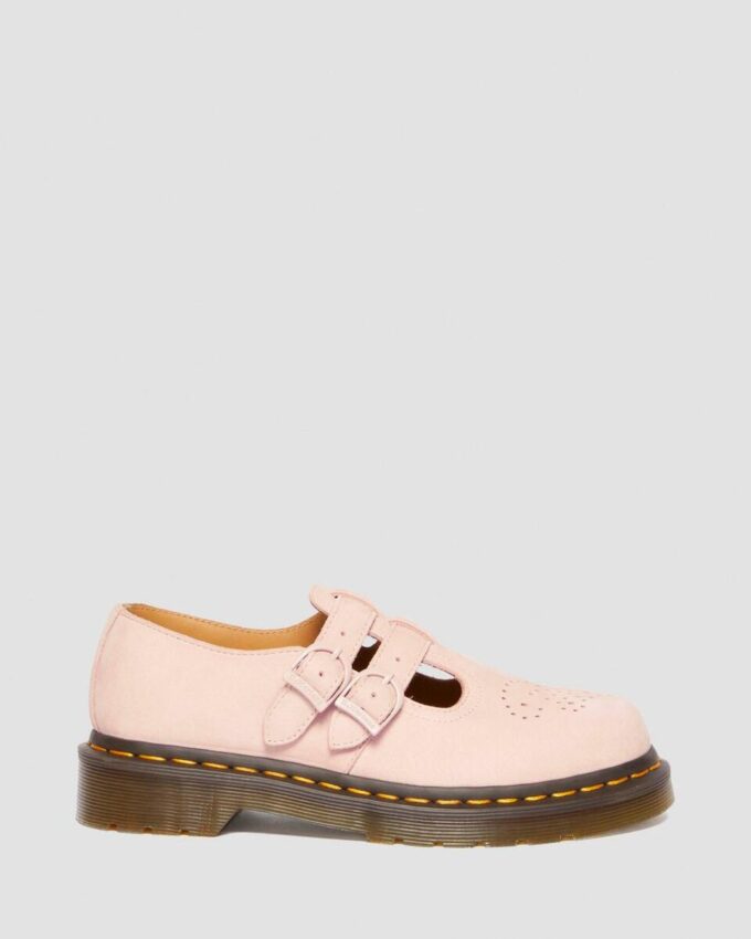 8065 Pantofi Mary Jane din piele nubuc