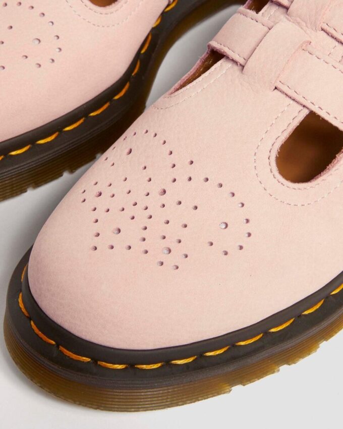 8065 Pantofi Mary Jane din piele nubuc