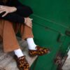 Adrian Made in England Pantofi cu ciucuri și păr natural Adrian Made in England Pantofi cu ciucuri și păr natural