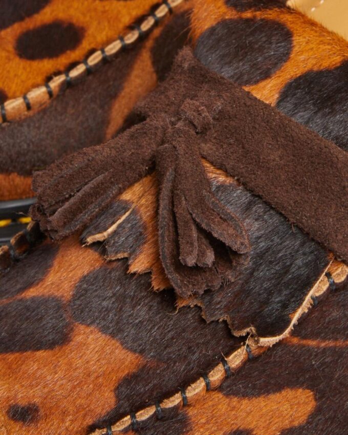 Adrian Made in England Pantofi cu ciucuri și păr natural Adrian Made in England Pantofi cu ciucuri și păr natural