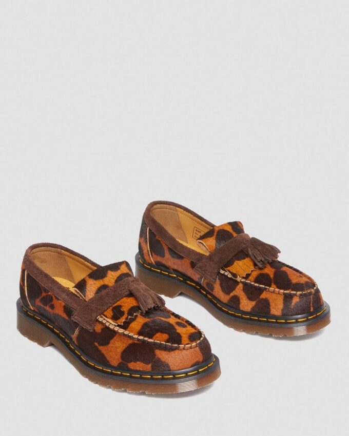 Adrian Made in England Pantofi cu ciucuri și păr natural Adrian Made in England Pantofi cu ciucuri și păr natural