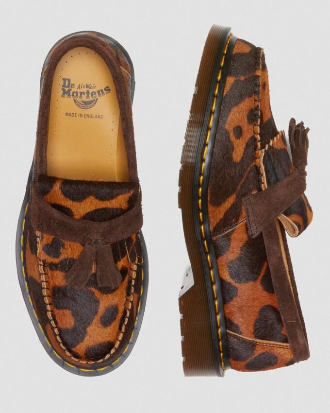 Adrian Made in England Pantofi cu ciucuri și păr natural Adrian Made in England Pantofi cu ciucuri și păr natural