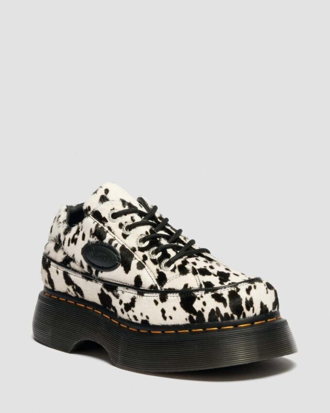 BUZZ 5-Eye Dalmatian Hair On Leather Shoes BUZZ 5-Eye Dalmatian Hair On Leather Shoes