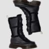 Buzz Lace Up Cizme cu șireturi din Nappa Leather, căptușite cu blană artificială Buzz Lace Up Cizme cu șireturi din Nappa Leather, căptușite cu blană artificială
