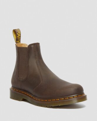 Chelsea Boot din piele Crazy Horse cu cusături galbene 2976 Chelsea Boot din piele Crazy Horse cu cusături galbene 2976
