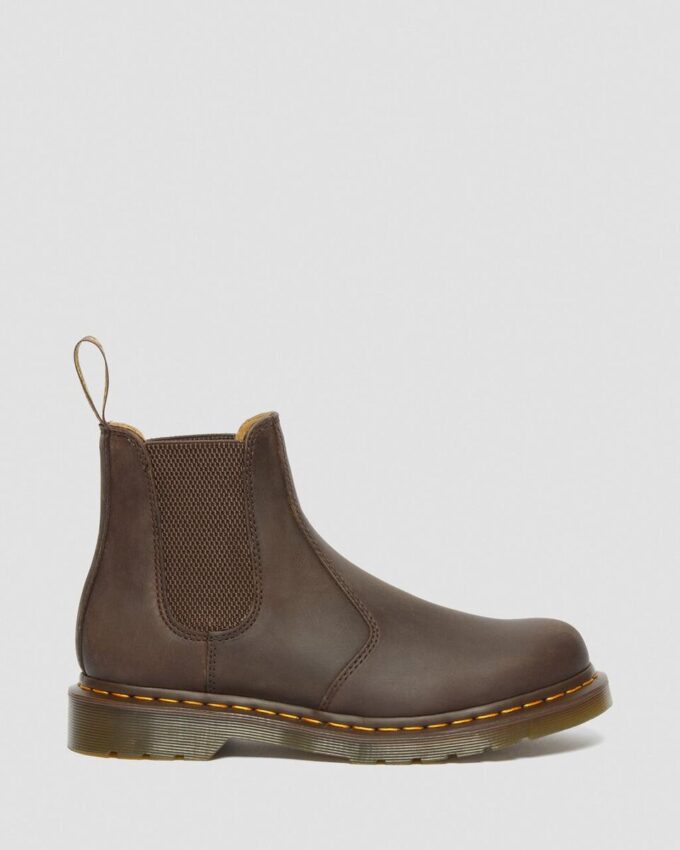 Chelsea Boot din piele Crazy Horse cu cusături galbene 2976 Chelsea Boot din piele Crazy Horse cu cusături galbene 2976