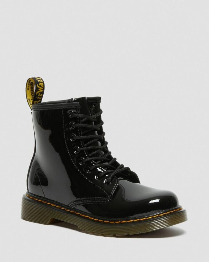 Cizme cu șireturi din Patent Leather 1460 pentru copii