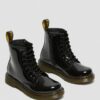 Cizme cu șireturi din Patent Leather 1460 pentru copii