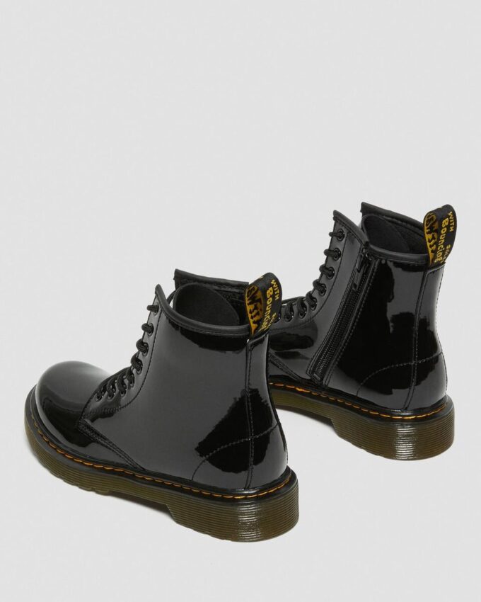 Cizme cu șireturi din Patent Leather 1460 pentru copii