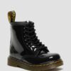Cizme cu șireturi din Patent Leather 1460 pentru copii mici Cizme cu șireturi din Patent Leather 1460 pentru copii mici